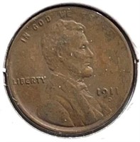 1911-D Lincoln Cent XF