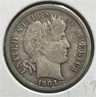 1903 Barber Dime F