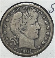 1901 Barker Half Dollar F