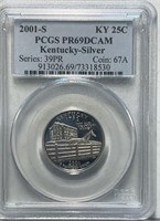 2001-S Kentucky Silver Quarter PCGS PR69 DCAM