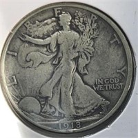 1918 Walking Half Dollar