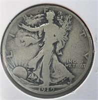1919-S Walking Half Dollar