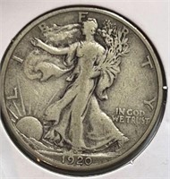 1920-S Walking Half Dollar