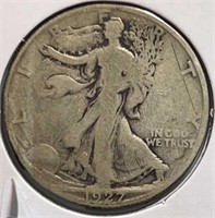 1927-S Walking Half Dollar
