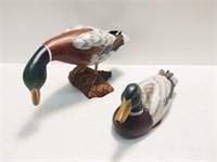 (2) wooden ducks