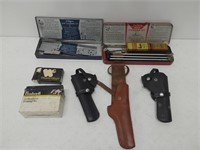 boresighter, holsters, cleaning kit, scope mounts