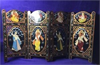 Rare Oriental table divider 4 panels see photos