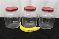 Trio of Vintage Hoosier Jars