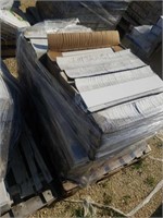 Pallet of ceramic tiles assorted colors