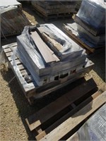 Pallet of ceramic tiles assorted colors and sizes