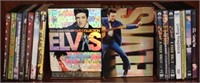 Tray lot of ELVIS DVDs & more
