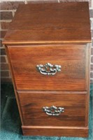 2-Drawer Wood file cabinet