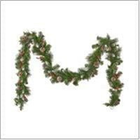 9-Foot Mixed Spruce Pre-Lit Christmas Garland