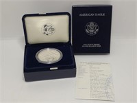1998 Ounce Proof Silver Boulion, American Eagle