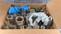 Lot of Various Size Vintage Bottles