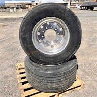 2  Michelin Super Singles Tires on Rims