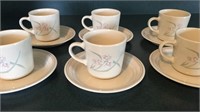 Cornerstone by Corningware- 6 Mugs & 6 Saucers