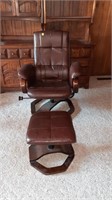 Linon Home Decor Products Swivel Recliner w/ Foot