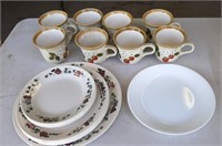 Mikasa Cups and Cornet Plates