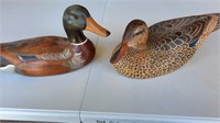 Wooden Ducks Hand Carved