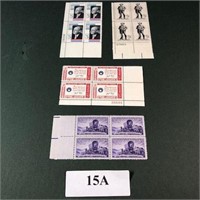 Stamps 4 Commemorative Plate Block 15A