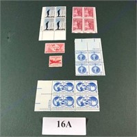 Stamps 4 Commemorative Plate Block 16A