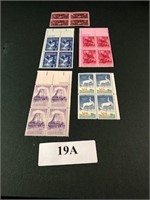 Stamps 4 Commemorative Plate Block 19A
