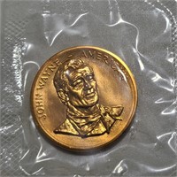John Wayne Bronze Commemorative Medal
