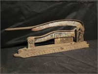 Antique Cast Iron Cigar Tobacco Cutter Brunhoff Mf