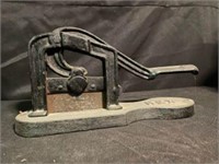 Cast Iron "Rex" Tobacco Plug Cutter 12"