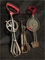 Trio Of Vintage Hand Mixers Including Presto Whip