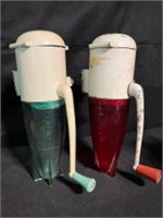 Pair Of Vintage Dazey Mid Century Ice Crushers Mar