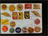 Collection Of Antique/Vintage Tobacco Labels And A