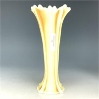Northwood Custard w/ Nutmeg Four Pillars Vase