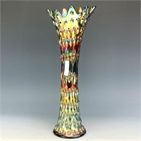Fenton Green Rustic Vase