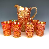 Imperial Marigold Crabclaw Pitcher Set