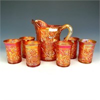 Imperial Marigold Luste Rose Water Pitcher Set