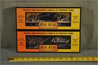 2 Rail King O Scale box cars: 1998 Holiday 30-7426