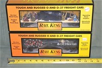 2 Rail King O Scale box cars: 1998 Holiday 30-7426