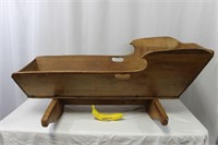 Primitive Antique Handmade Wooden Cradle