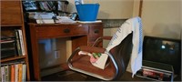 Wooden desk and chair
