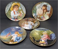 Vintage Reco Sandra Kuck Porcelain Plates