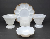 Collection of Milk Glass