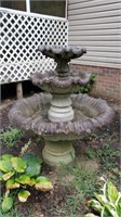 Cement Tiered Fountain