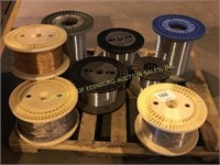 spools of different types of welding wire