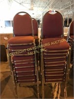 stackable padded chairs - approx 40 chairs