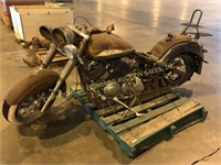vintage motorcycle prop