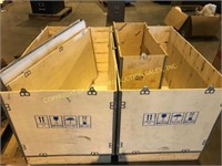 (2) wooden shipping crates
