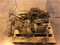(2) metal skeleton body props - no heads