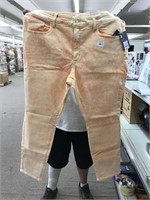 (2x bid) Ladys Orange Pants Size 18/24